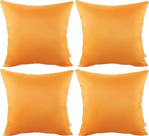 Vista 42 de Thmyo - Paquete de 4 fundas de almohada decorativas de 100 % algodón para lumbar, cómodas, sólidas, para Navidad/Halloween, fundas de cojín Blanco