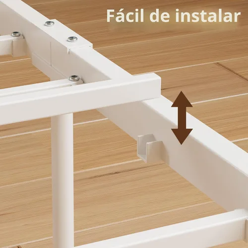 Vista 9 de IRONCK Cama de sofá tamaño individual con cajones de almacenamiento, marco de cama de metal resistente con cabecero en forma de X y estación