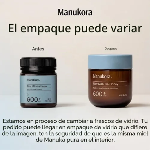 Vista 3 de Manukora Miel de Manuka cruda MGO 600+ Nueva Zelanda sin OMG Apoyo Certificado B-Corp, monofloral, probado por terceros, sin residuos