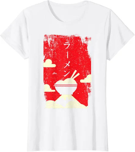 Vista 24 de Ramen Noodles Camiseta de arte japonés, Negro