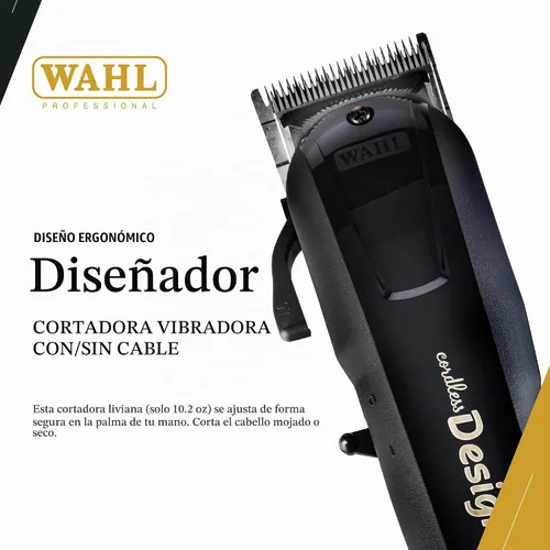 Vista 2 de Wahl Professional Clipper de diseño inalámbrico #8591 - Tiempo de funcionamiento de 90 minutos - Accesorios incluidos