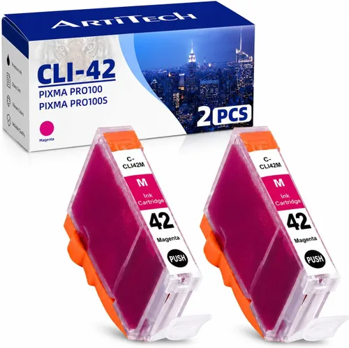 Vista 15 de CLI-42 Pixma Pro-100 - Cartucho de tinta de repuesto para Canon CLI42 GY CLI-42 LGY compatible con impresoras Pixma Pro-100 Pro-100s, paquete de 4