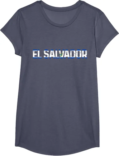 Vista 9 de Camiseta Vintage Pride con bandera salvadoreña de El Salvador, Negro