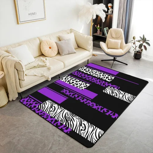 Vista 15 de jejeloiu Juego de alfombras de sala de estar, decoración de cine y noche, juego de alfombras de área de 3 x 5 con palomitas de maíz para interiores