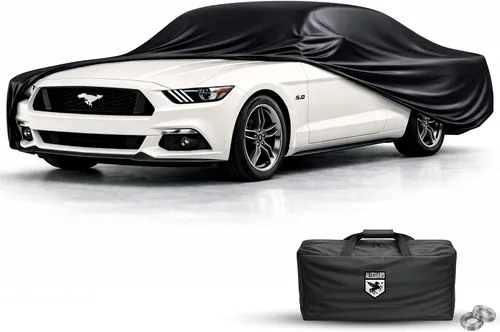 Vista 17 de Funda de coche para Ford Mustang 1ª generación (1964-1973), resistente a los arañazos, cubierta de interior de satén negro, material ultra suave
