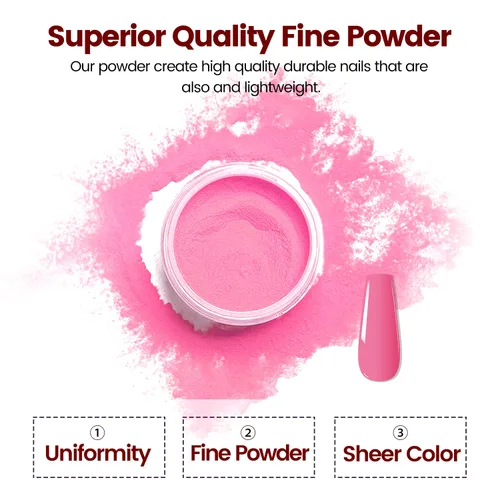 Vista 3 de OpenLive Kit de polvo de inmersión para uñas, kit de inicio de polvo de inmersión de uñas de 56 colores, secado rápido, para manicura de inmersión