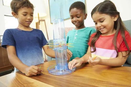 Vista 2 de Ker Plunk Juego "Don't Let the Marbles Fall" ("No dejes que caigan las canicas"), Multicolor