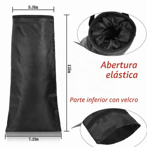 Vista 5 de IPELY Bolsa Universal para Basura de Coche, para Reposacabezas del Asiento Trasero (Color Negro)
