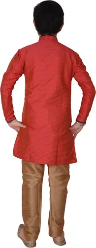 Vista 2 de Pro-Ethic Style Developer Ropa india de seda para niño, ropa tradicional Kurta, conjunto para niños Paquete de 1 (S-135)