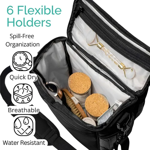 Vista 6 de TERRA HOME Bolsa portátil XL para ducha, artículos esenciales para la habitación del dormitorio universitario para hombres, mujeres, estudiantes