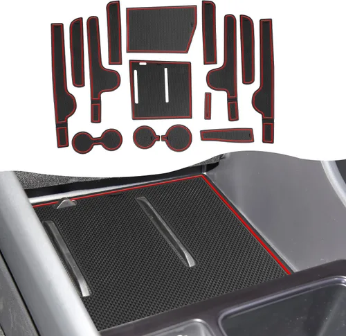 Vista 41 de SXCY Alfombrillas con ranura para puerta Toyota RAV4 2025 para Toyota RAV4 2019-2024 2025, accesorios para portavasos y portavasos 2024 2025 RAV4