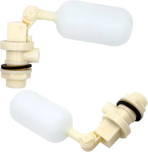 Vista 5 de Paquete de 3 válvulas de flotador con brazo ajustable, válvula de flotador de agua estable de cierre de 1/2 pulgada para caballo, ganado, cabra