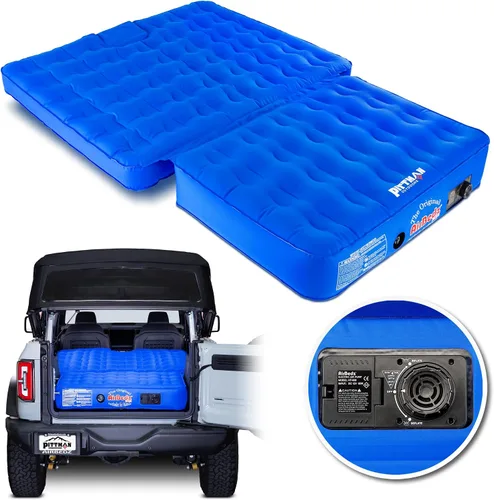 Vista 8 de Pittman - Colchón de aire Ford Bronco con bomba incorporada - Colchón de aire SUV cama de campamento - Ajuste personalizado Ultimate Bronco