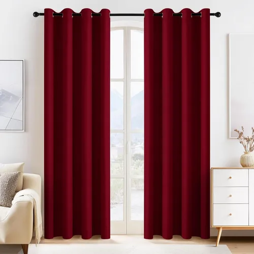 Vista 15 de PONY DANCE Cortinas para Autocaravana de 24 pulgadas de Largo, Cortinas Cortas para Baño y Cocina, Mini Cortinas de Privacidad para Camper