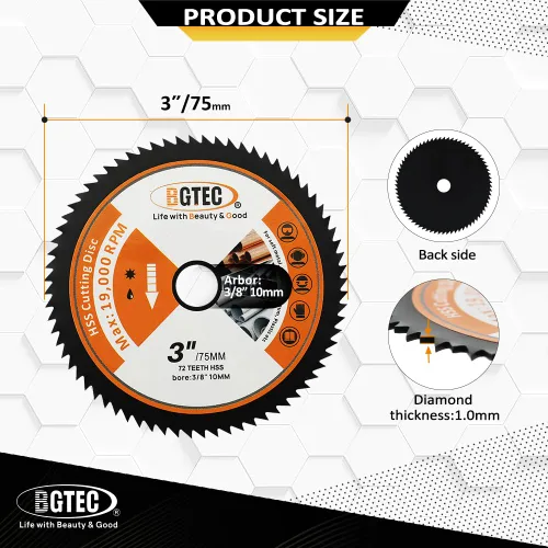 Vista 22 de BGTEC Hoja turbo de granito de diamante, disco de corte de 3 pulgadas/2.953 in para hormigón, hormigón reforzado, piedras artificiales duras