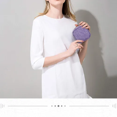 Vista 7 de Teamoy Pequeño estuche de viaje para joyas, caja organizadora portátil para joyas, aretes, anillos, collares, perfecto para mujeres, regalo del día