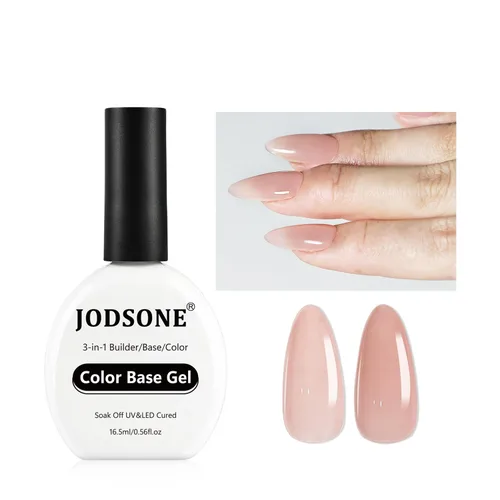 Vista 10 de JODSONE 2 unidades de gel constructor de 0.3 fl oz para uñas, gel constructor transparente para solución de engrosamiento de uñas, extensión