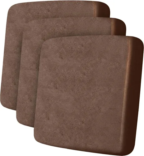 Vista 43 de ANARACHON Fundas de cojín de sofá con aspecto de cuero, juego de fundas de asiento de sofá, protector de muebles para sillón seccional, sofá biplaza