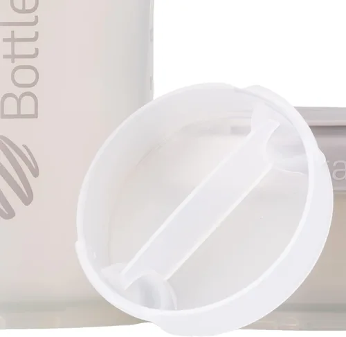 Vista 6 de BlenderBottle Botella agitadora con organizador de píldoras y almacenamiento para proteína en polvo, sistema ProStak, 22 onzas, negro medianoche