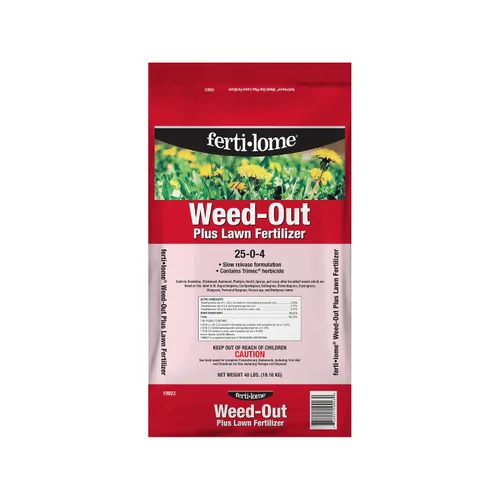 Vista 5 de Fertilome (10921) Weed-Out Plus Fertilizante para césped 25-0-4, 20 libras