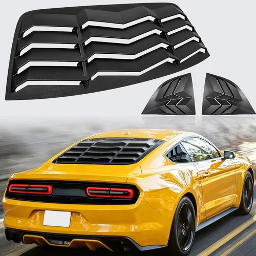Vista 10 de persiana para ventana trasera, cubierta protectora para parabrisas trasero compatible con Dodge Challenger 2008-2022 2023 en estilo GT Lambo