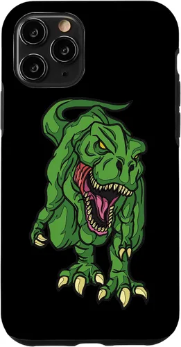 Vista 27 de iPhone 16 Green Dinosaur Illustration For Kids Cartoon Dino Case