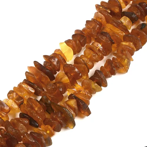 Vista 21 de Chips Amber Natural Gemstone Freedom Chips Cuentas sueltas de 0.433-0.472 in para hacer joyas, manualidades, 16 pulgadas