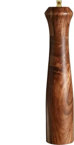 Vista 9 de Molinillo de pimienta de madera, molinillo de pimienta recargable, coctelera de pimienta ajustable, molino de especias, molino de pimienta