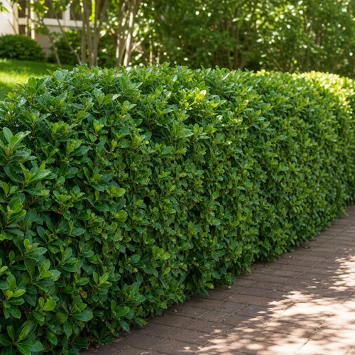 Vista 4 de Viburnum Suspensum - 3 plantas vivas - Cobertura de privacidad de hoja perenne