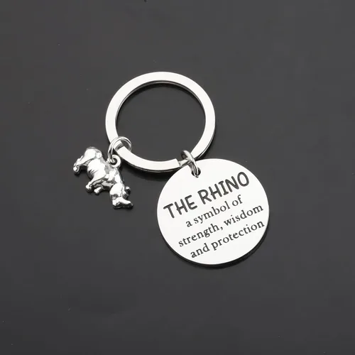 Vista 4 de Regalo de rinoceronte regalo para amantes del rinoceronte, regalo de rinoceronte, regalo de animal, rinoceronte, un símbolo de fuerza, sabiduría