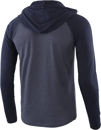 Vista 4 de Camiseta deportiva casual con capucha para hombre, playera, sudadera.