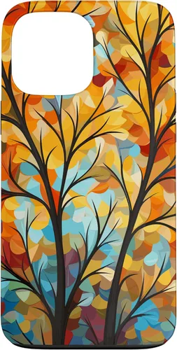 Vista 24 de Otoño y otoño, hojas coloridas, otoño color árbol caso para iPhone 16