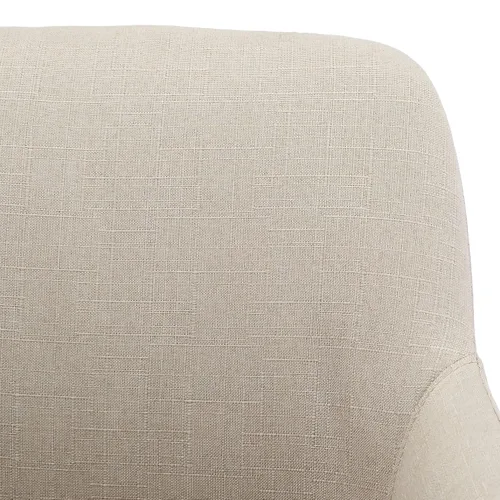 Vista 4 de Amazon Basics Silla de escritorio tapizada rodante para oficina en casa con giro de 360 grados, con brazos y altura ajustable - Beige, 25"P x