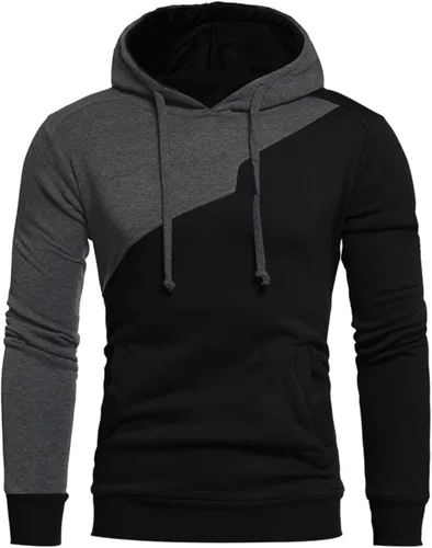 Vista 6 de Conjunto deportivo de 2 piezas para hombre, conjunto deportivo de invierno de 2024, trajes deportivos de manga larga con capucha y pantalones
