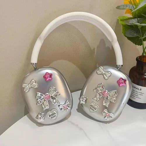 Vista 7 de Funda para Airpod Max, Flores Adorables, Accesorios de Moda Personalidad para AirPod Max, Protección para Apple Airpod Max