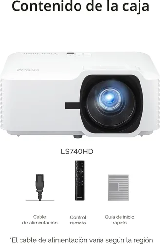 Vista 9 de ViewSonic Proyector láser LS740HD 1080P, 5500 lúmenes, cine en casa Full HD