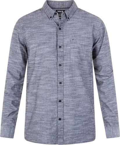 Vista 4 de Hurley One and Only - Camisa de manga larga texturizada con botones para hombre
