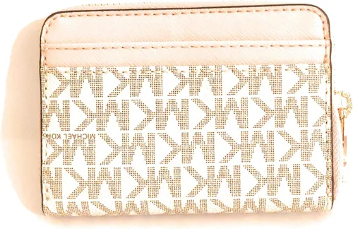 Vista 8 de Michael Kors Jet Set Travel - Funda para tarjetas con cierre medio vainilla rosa café rosa