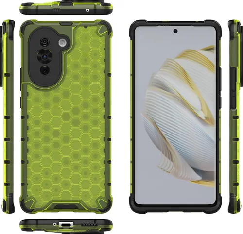 Vista 93 de Pzwoxukhov Funda compatible con Huawei Nova 3i, compatible con Huawei P Smart+ 2018 Honeycomb Anti-Drop Shock-Absorbing Case Negro