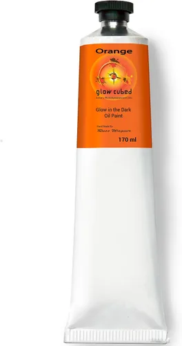 Vista 58 de Pintura al óleo profesional que brilla en la oscuridad Artista Pintura al óleo luminiscente fosforescente autoluminosa Glow Cubed