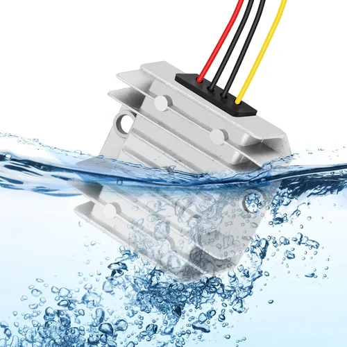 Vista 3 de Regulador de voltaje DC de 24V reductor a 12V 10A 120W convertidor Buck DC-DC reductor convertidor de energía módulo impermeable transformador