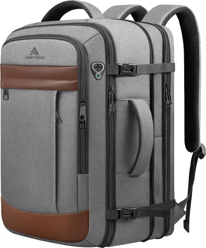 Vista 12 de AREYTECO Mochila de viaje para mujer, mochila de mano expandible de 50 L Amourpink