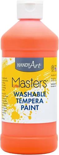 Vista 28 de Handy Art Little Masters - Pintura lavable, 16 onzas, color negro Bright & Mixable, High Opacity, Washable Colors for Classroom, Students, Kids