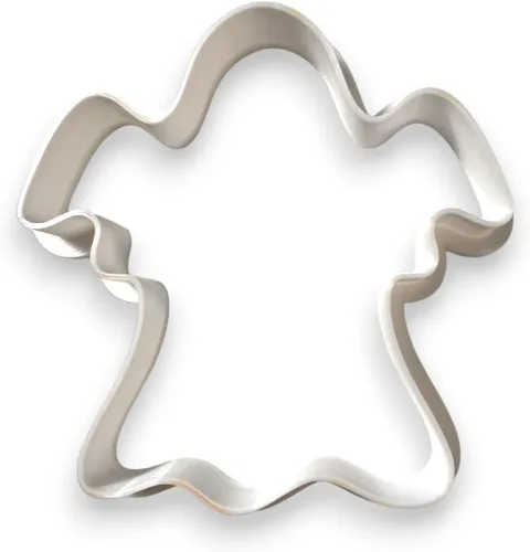 Vista 6 de BBEventsINC - Cortador de galletas de Halloween con fantasma blanco, herramienta de hornear impresa en 3D hecha a mano para celebraciones, fiestas
