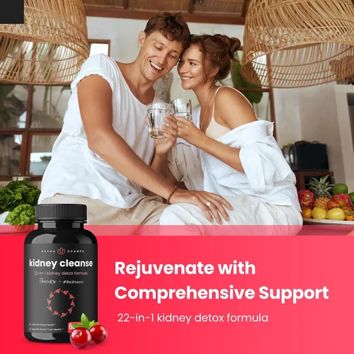 Vista 5 de NutraChamps Paquete de 2 cápsulas de limpieza hepática y cápsulas de limpieza renal