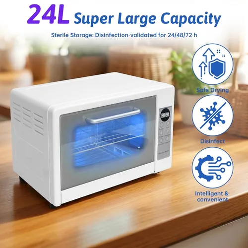 Vista 4 de Máquina de limpieza de herramientas de uñas de gran capacidad 24L