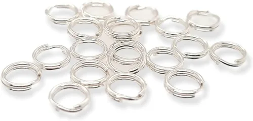 Vista 8 de 20 piezas de anillo redondo dividido de plata de ley de 0.138 in para abalorios y búsqueda de joyas por CRAFT WIRE
