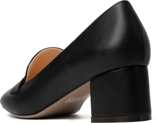 Vista 7 de MODENCOCO Mocasines de tacón bajo grueso para mujer, cómodos, informales, de 2 pulgadas