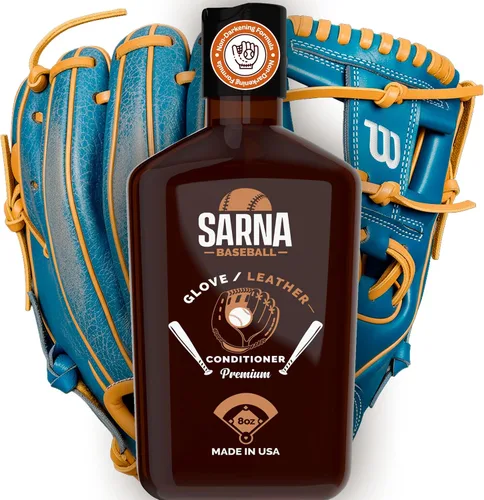 Vista 7 de SARNA BASEBALL Glove Leather Conditioner - Use on Baseball Gloves, Softball Gloves, and Other Leather Sports Equipment - Made in USA