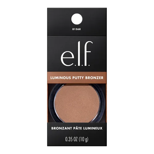 Vista 2 de e.l.f. Bronceador de masilla luminoso, bronceador ligero de masilla a polvo para un acabado radiante, brillante, altamente pigmentado, vegano